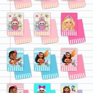 Pack com 150 capas brochura só no ponto de coloca o nome da criança