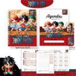 Arquivo Digital Agenda Escolar One Piece – Kit Completo Permanente (Uso Vitalício)