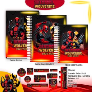 Arquivo Digital Kit Escolar Deadpool & Wolverine – Edição Especial Action