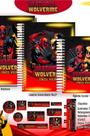 Arquivo Digital Kit Escolar Deadpool & Wolverine – Edição Especial Action