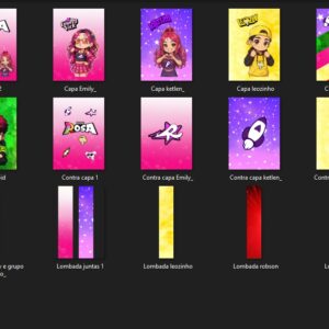 Arquivo Digital Capas de Caderno Brochura - Coleção Dos Rosas 2026