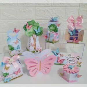 Arquivo de Corte Kit Digital Jardim Encantado Aquarela - Envio Imediato