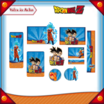 Kit Etiquetas Escolares Dragon Ball Z - Arquivo Digital PDF e Studio