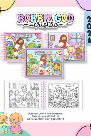 LIVRO DE COLORIR BOBBIE GOODS CRISTÃ MENINA