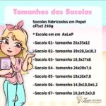 Arquivo Digital Moldes de Sacolas Lina Criativa | 7 Medidas Diferentes