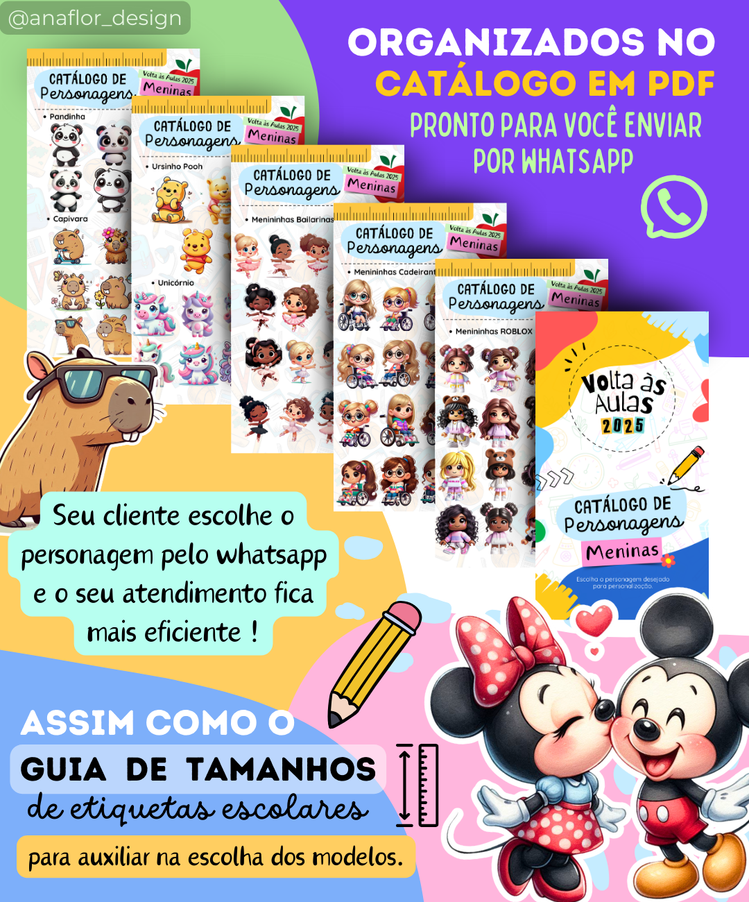 Volta às Aulas 2025 | Etiquetas Escolares | 30 TEMAS - Imagem 3