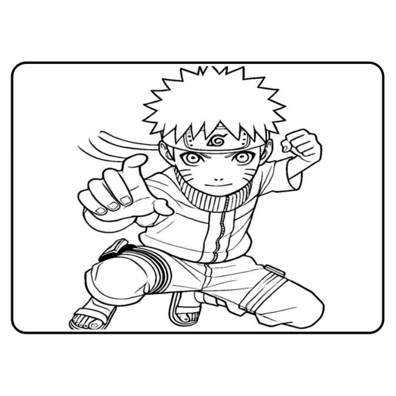Livro para Colorir Naruto em PDF – 50 Páginas - Imagem 6