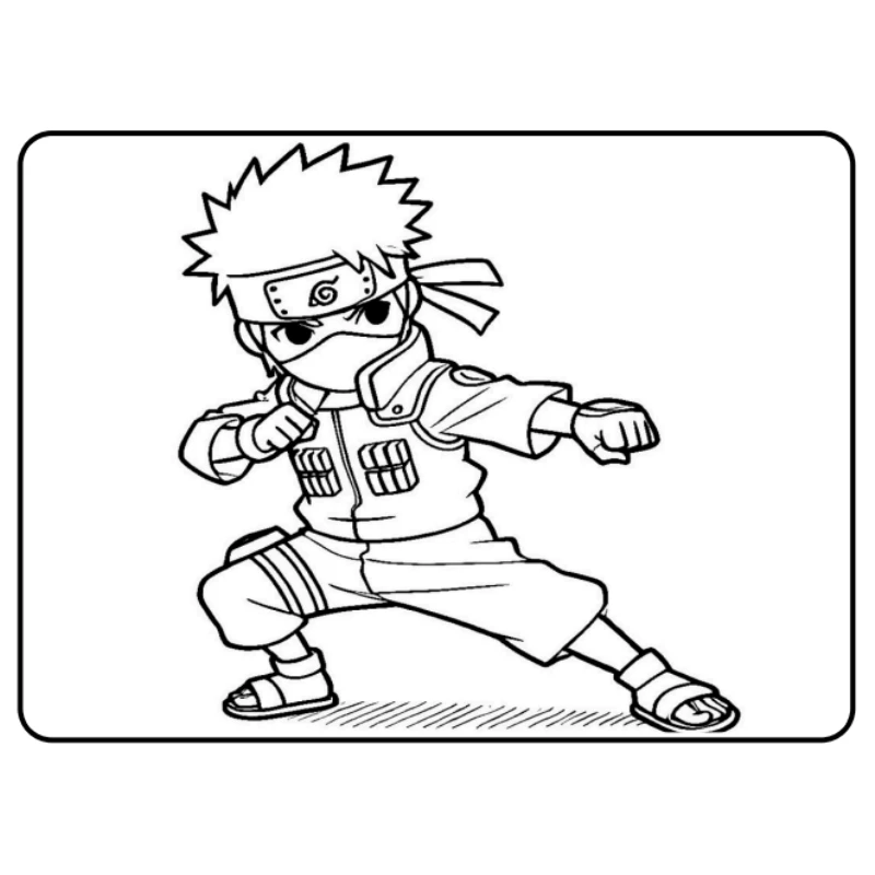Livro para Colorir Naruto em PDF – 50 Páginas - Imagem 4