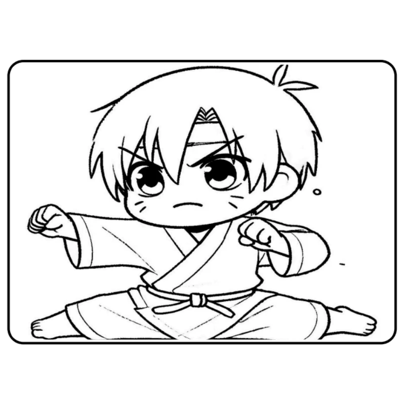 Livro para Colorir Naruto em PDF – 50 Páginas - Imagem 3