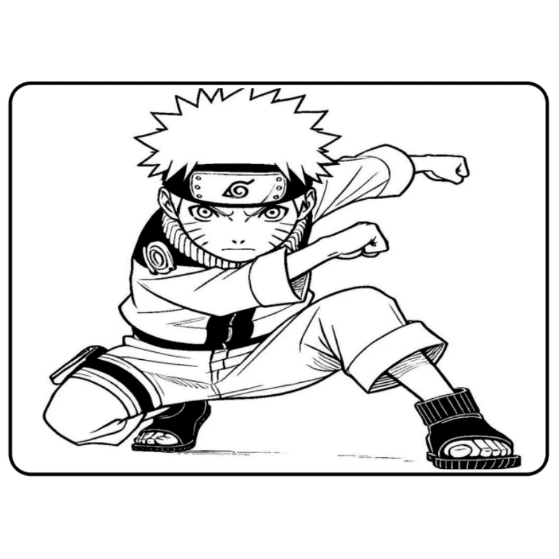 Livro para Colorir Naruto em PDF – 50 Páginas - Imagem 2