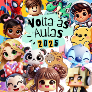 Volta às Aulas 2025 | Etiquetas Escolares | 30 TEMAS
