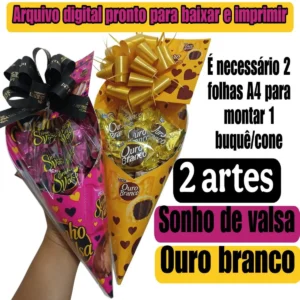 Arquivo digital Buquê Cone