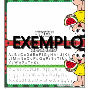 Cracha de mesa Turma da mônica em PDF