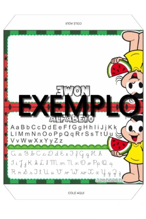 Cracha de mesa Turma da mônica em PDF