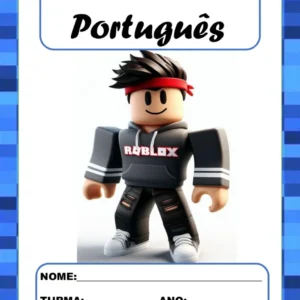 Capas de caderno Roblox para imprimir em PDF (18 modelos)