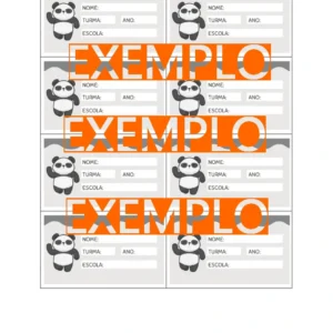 Etiquetas Escolares para Imprimir