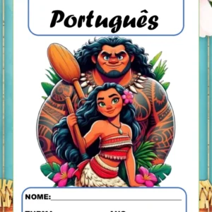 Kit capas de caderno Moana em PDF para imprimir
