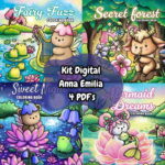 Kit Digital Anna Emilia 4 Livros Famosos em pdf para Colorir