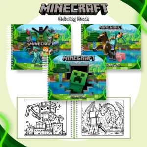 Livro de Colorir Minecraft - 50 Desenhos para Imprimir em pdf
