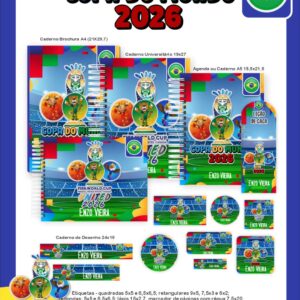 Arquivo Encadernação Escolar 2026 Copa do Mundo