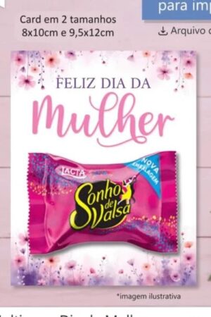 Card Dia da Mulher - Balloon Criativo - ARQUIVO DIGITAL