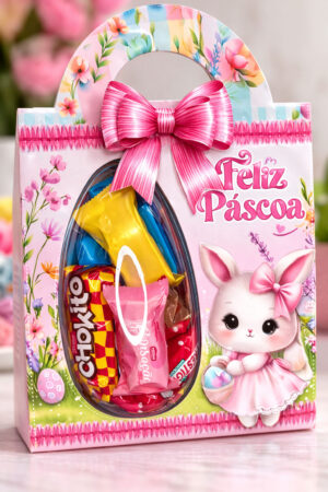 Maleta de Bombons - Feliz Pascoa - Arquivo Digital