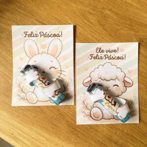 Card de Páscoa para Chocolate Batom