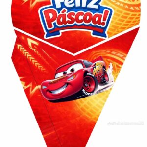 Páscoa cone buque carros disney/ mcqueen