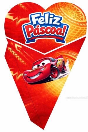 Páscoa cone buque carros disney/ mcqueen