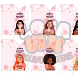 Porta Lixa de Unha Dia das Mulheres - PNG