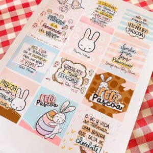 Arquivo Digital Tag Quadrada Páscoa em PNG + PDF + SVG