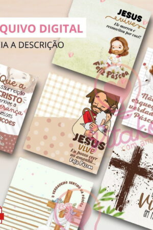 Arquivo Digital: Cards Páscoa Cristã (vários Modelos)