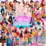 Kit Digital Guerreiras do K-pop 190 Imagens Png Alta Resolução
