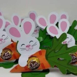 Coelho Porta Bombom com Cenoura em Studio