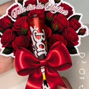 Lembrancinha Dia da Mulher Buque Vermelho em Studio