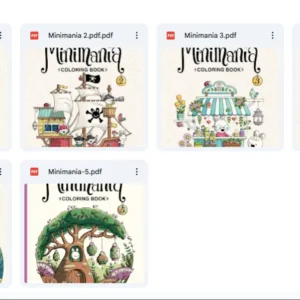 Livro Digital Minimania Vol 1- 6 para Imprimir e Colorir
