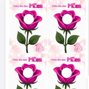 Cartão Xuxinha de Cetim Dia das Mães - PDF