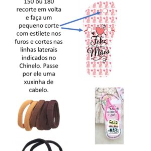 Lembrança dia das Mães: Chinelinho para xuxinha