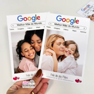 Cartão Mamãe Google – 100% editável