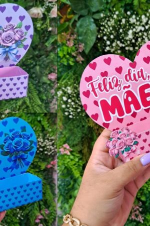 Molde de Caixinha Porta Objeto ou Chocolate Dia das Mães