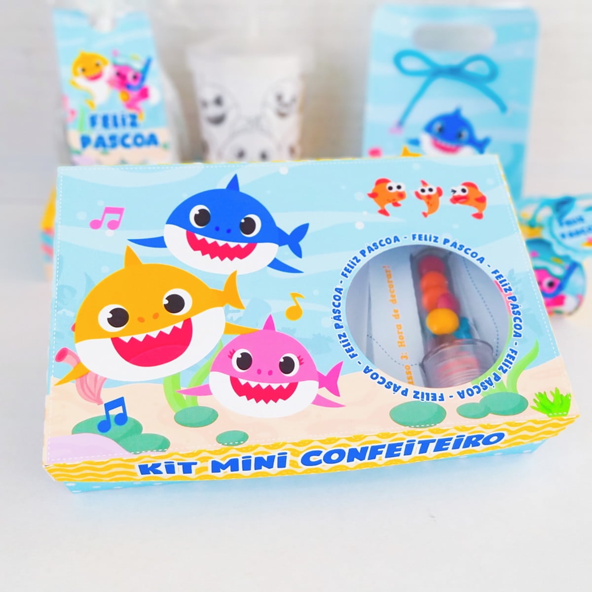 Kit Páscoa Baby Shark - Arquivo Digital - Imagem 3