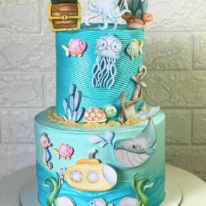 Topo Fundo do Mar Aquarela - Arquivo Digital em Studio