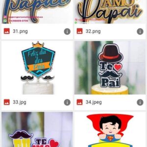 50 Topos de Bolo Dia dos Pais - Arquivo Digital