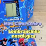 Arquivo Digital Molde Caixa para Mini Game Sonic em Studio