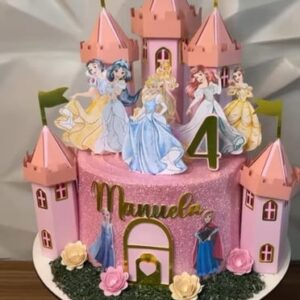 Arquivo Digital Topo Princesas Castelo 3d em Studio3