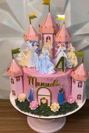 Arquivo Digital Topo Princesas Castelo 3d em Studio3