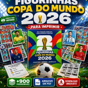 Figurinhas da Copa do Mundo 2026 para Imprimir – Kit Completo com +900 Figurinhas