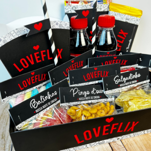 Arquivo Namorados Cesta Loveflix P/ Imprimir Cortar E Montar