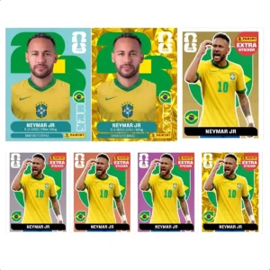 Neymar Jr 2026 — Kit com 7 Figurinhas Legends Edição Especial Copa